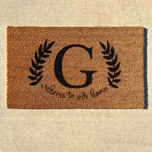 Custom Monogram Door Mat